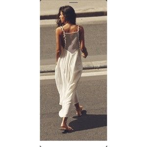Zara White Midi Dress